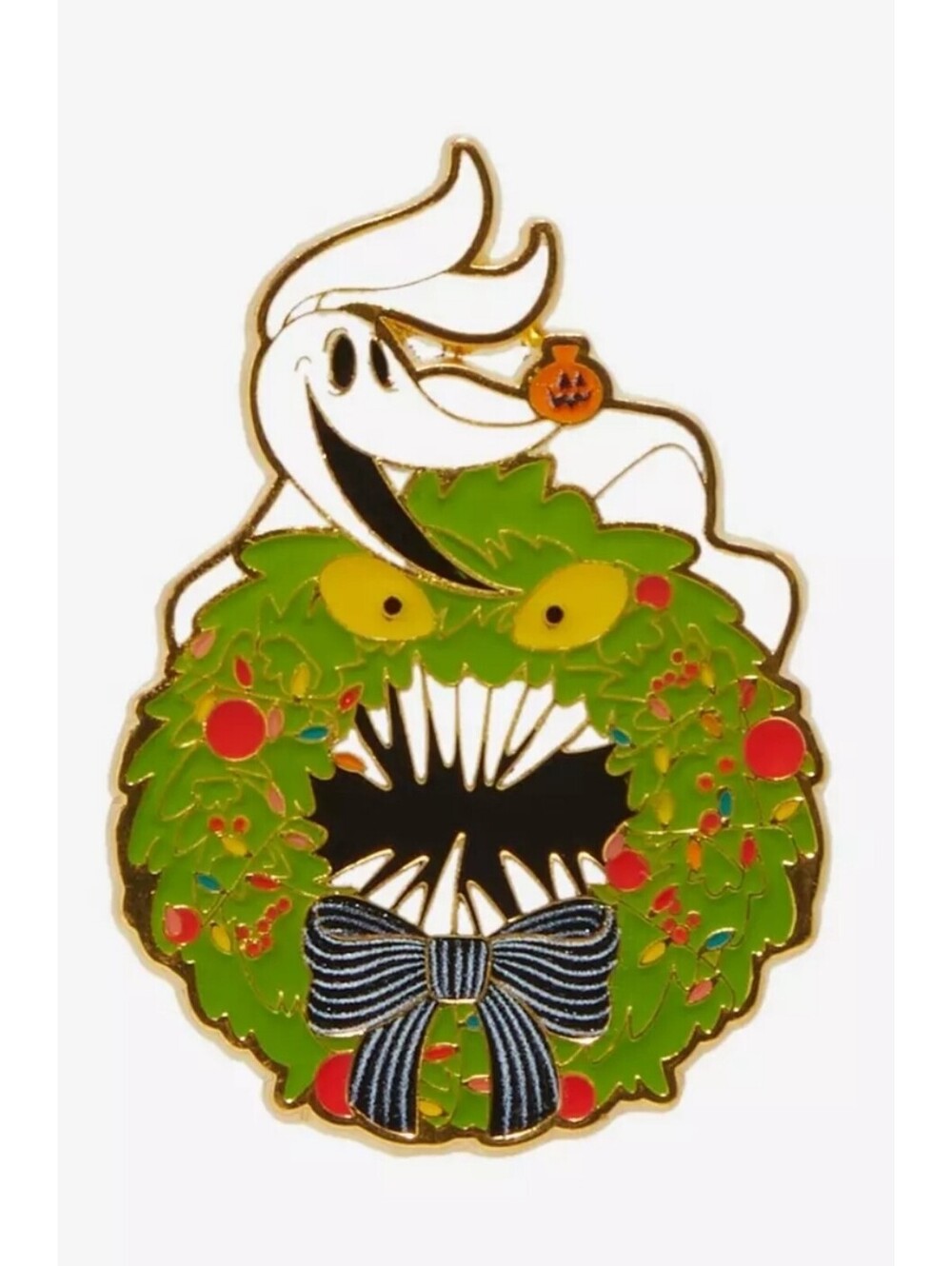 Loungefly Disney The Nightmare Before Christmas Zero Wreath Glow-in-the-Dark Pin